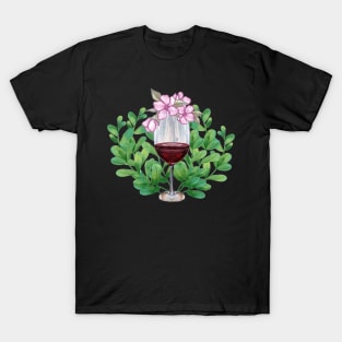 Drinking Wine Feeling Fine T-Shirt